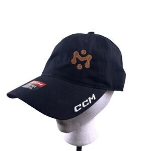 CCM Hockey Hat Cap Black One size fits all (most)‎ New with tags -adjustable